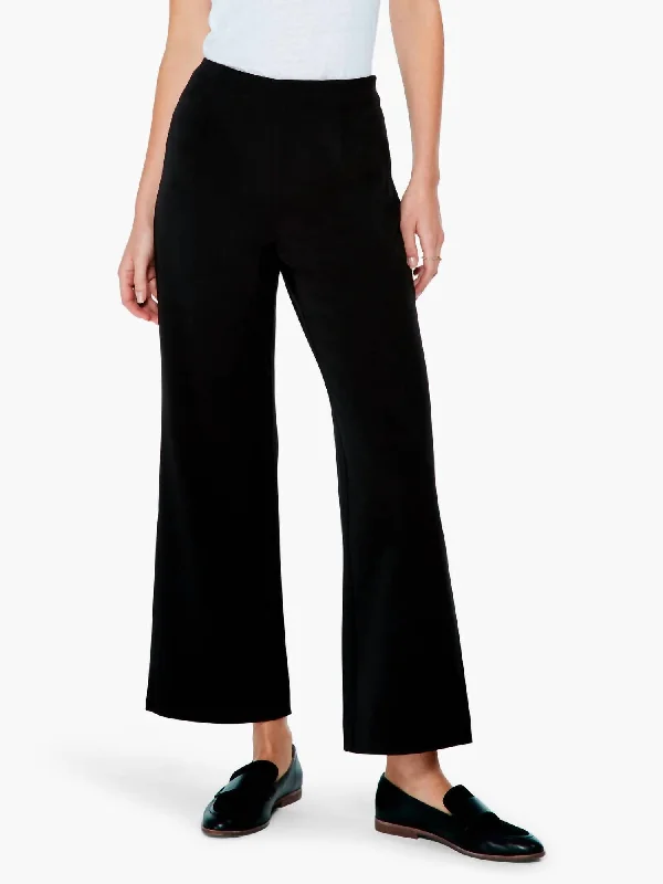 Wide Leg Pant In Black Onyx