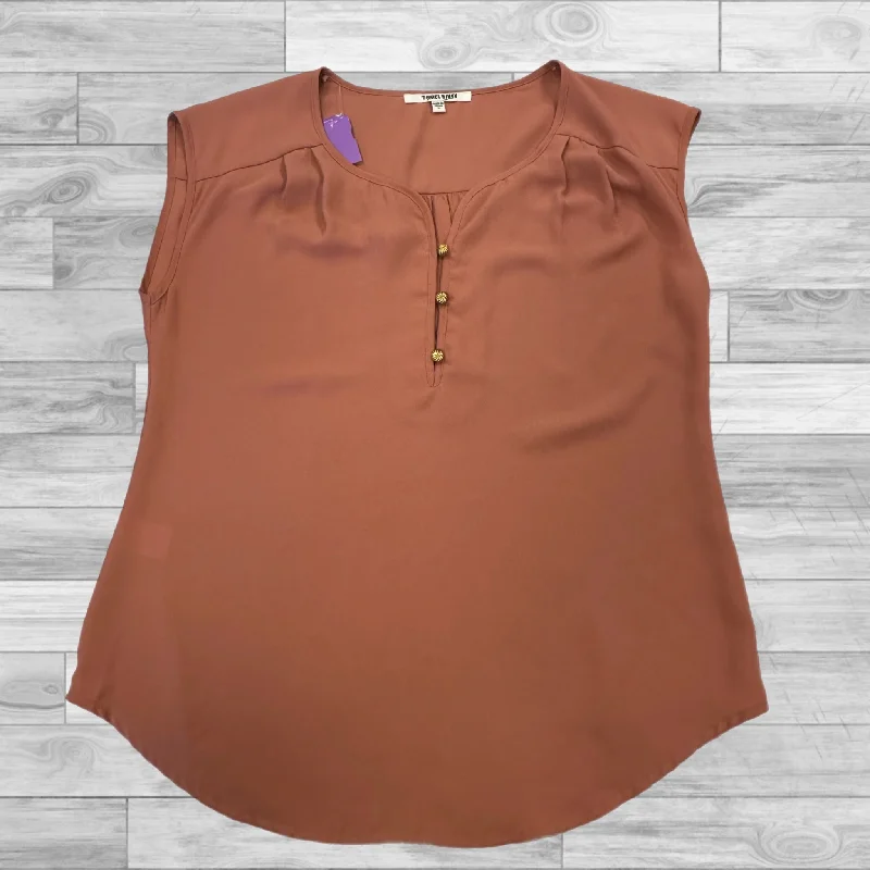 Top Sleeveless By Daniel Rainn In Coral, Size: S