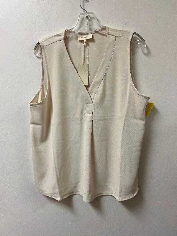 Top Sleeveless By Melloday In Cream, Size: L