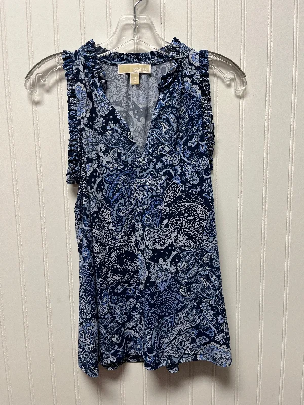 Top Sleeveless By Michael By Michael Kors In Blue, Size: Xs