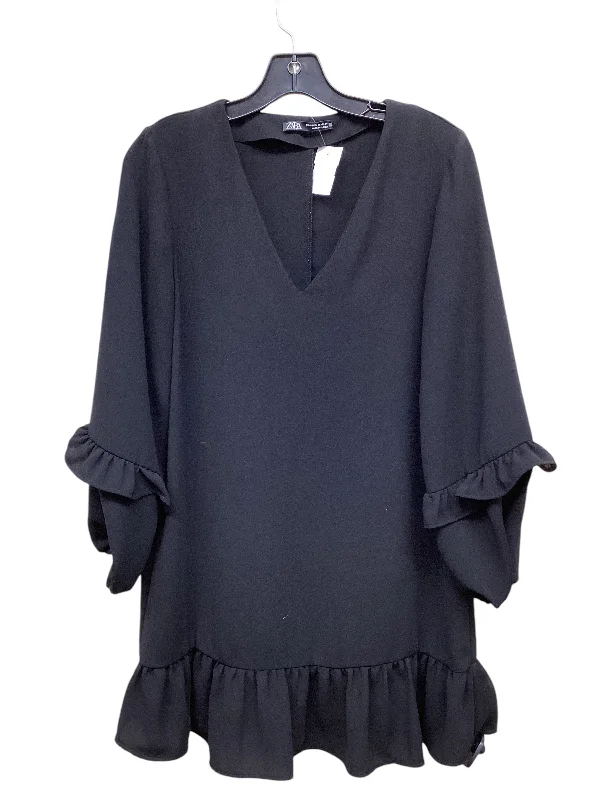 Dress Casual Short By Zara In Black, Size: Xs